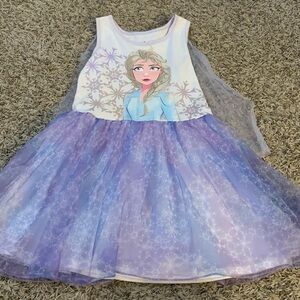 Disney Frozen II - sparkly dress with removal cape 7/8